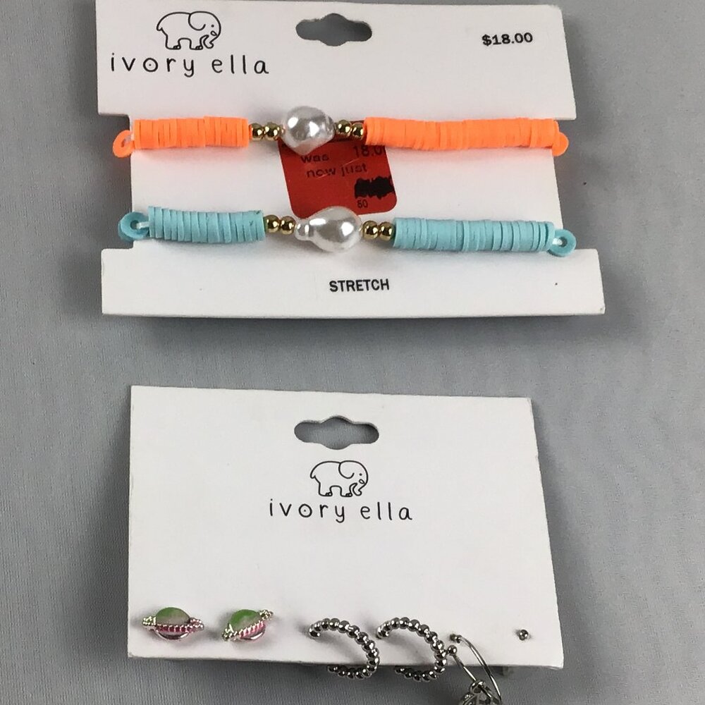IVORY ELLA Bracelets and Earrings Bundle Set